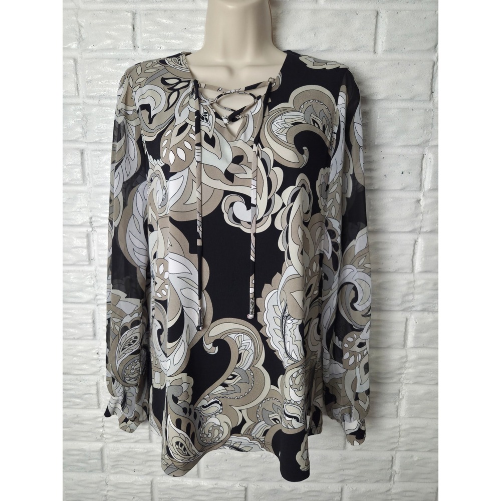 Lot of 3 SUSAN GRAVER Stretch Pullover Tunic top Women's size XS Liquid Knit - Picture 16 of 16